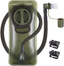 2L Hydration Bladder, BPA Free Water Bladder for Hiking Backpack 2 Liter Militar