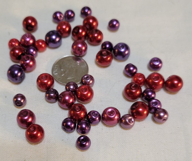 L282 mixed pearlized glass beads. will combine to save on shipping 