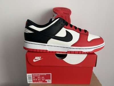 Nile Dunk Low EMB, Sail Black Red, Grösse EU 45 US 11 Neu | DD3363-100| DS