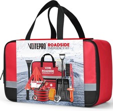 Roadside Emergency Car Kit for Vehicles, First Aid Kit...