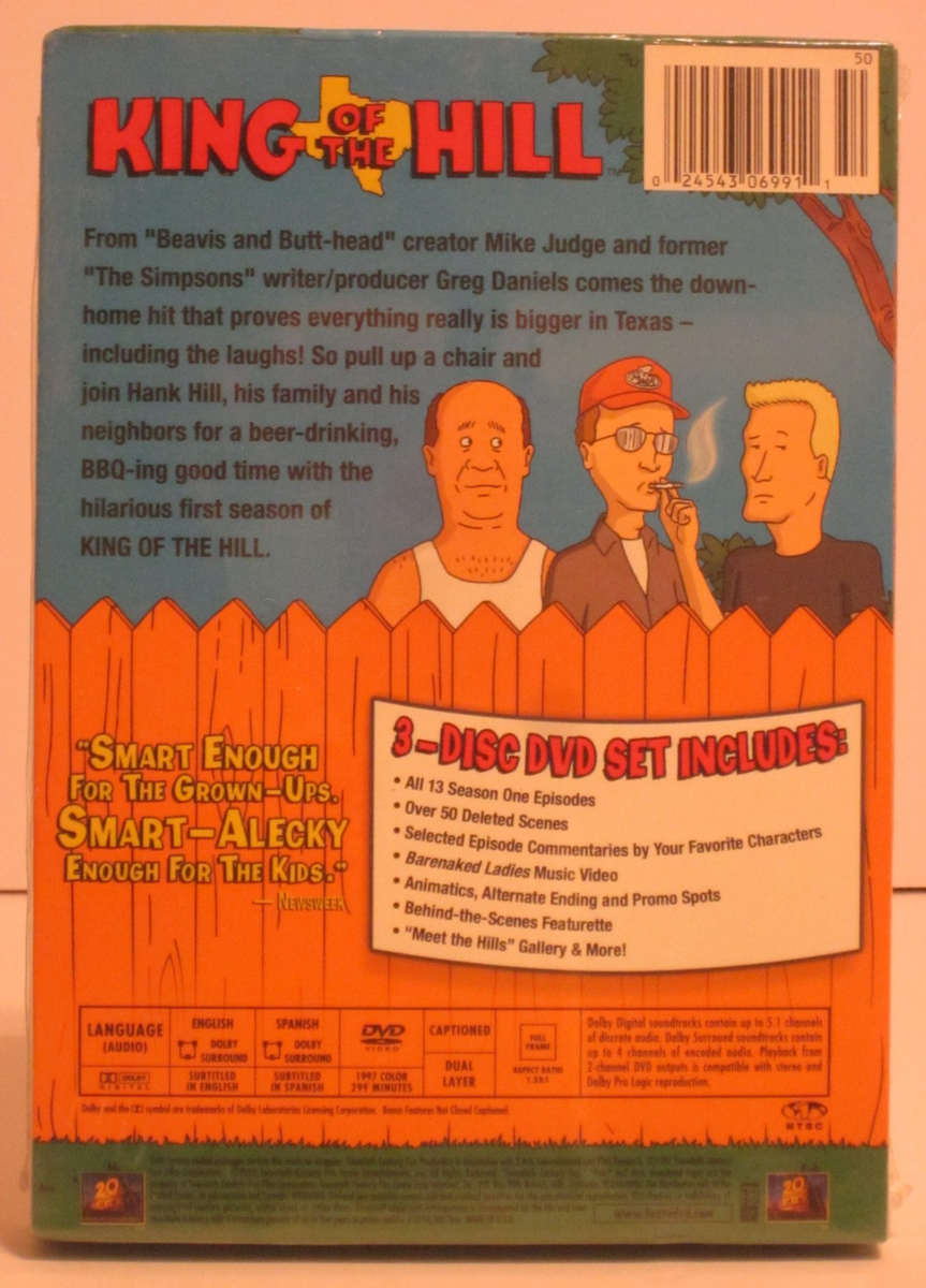 King of the Hill Season 1 DVD 3 Disc Set Complete 13 Episodes | eBay