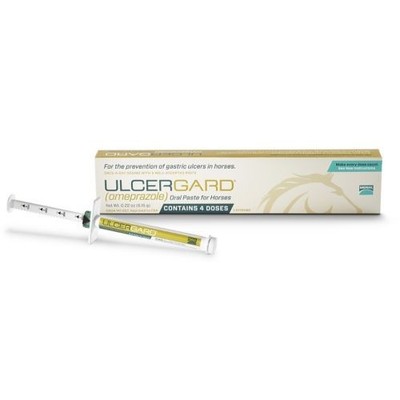 UlcerGard omeprazole for Gastric Ulcers in Horses - 4 doses 1 syringe ~ Sept2026