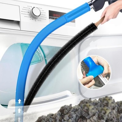 2 Pieces Dryer Vent Cleaner Kit Compatible with All Vacuum Cleaner, Dryer Lin...