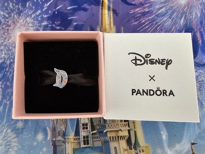 NEW 2025 Disneyland 70th Anniversary Iridescent  D  Disney X Pandora Charm