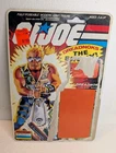 VINTAGE GI JOE DREADNOK BUZZER UNCUT FULL CARDBACK! PEACH FILE CARD