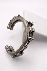 Vintage Nubian Bedouin Silver Cuff Bracelet Egyptian Tribal Money Bracelet 77g