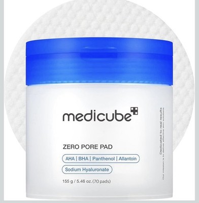 medicube Toner Pads Zero Pore Pad 2.0 | Dual-Textured Facial Pad for Exfoliation