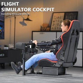 Marada Racing Flight Game Mount With Red Seat Compatible For Thrustmaster A10C