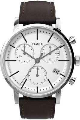 Herrenuhr TIMEX MIDTOWN TW2V36600 Chrono Leder Braun
