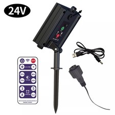 Solar Battery Box With Remote Outdoor LED String Lamp Panel Controller