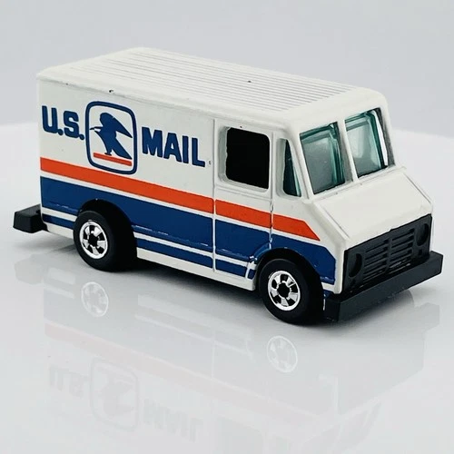 Hot Wheels 1976 Vintage White Blackwall US Mail Truck Mattel Hong Kong Diecast