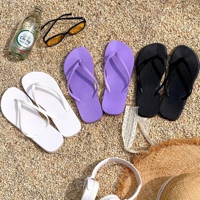 women's waterproof beach flip-flops, cool and comfortable summer flip-flops UK - Image 1 of 4