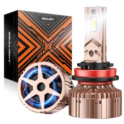 SEALIGHT X6S H11 LED Headlight Bulbs, 15X 84000LM Brightness Light Bulbs, 600...