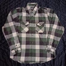 Dixxon Flannel Combat Plaid Shirt Sz L