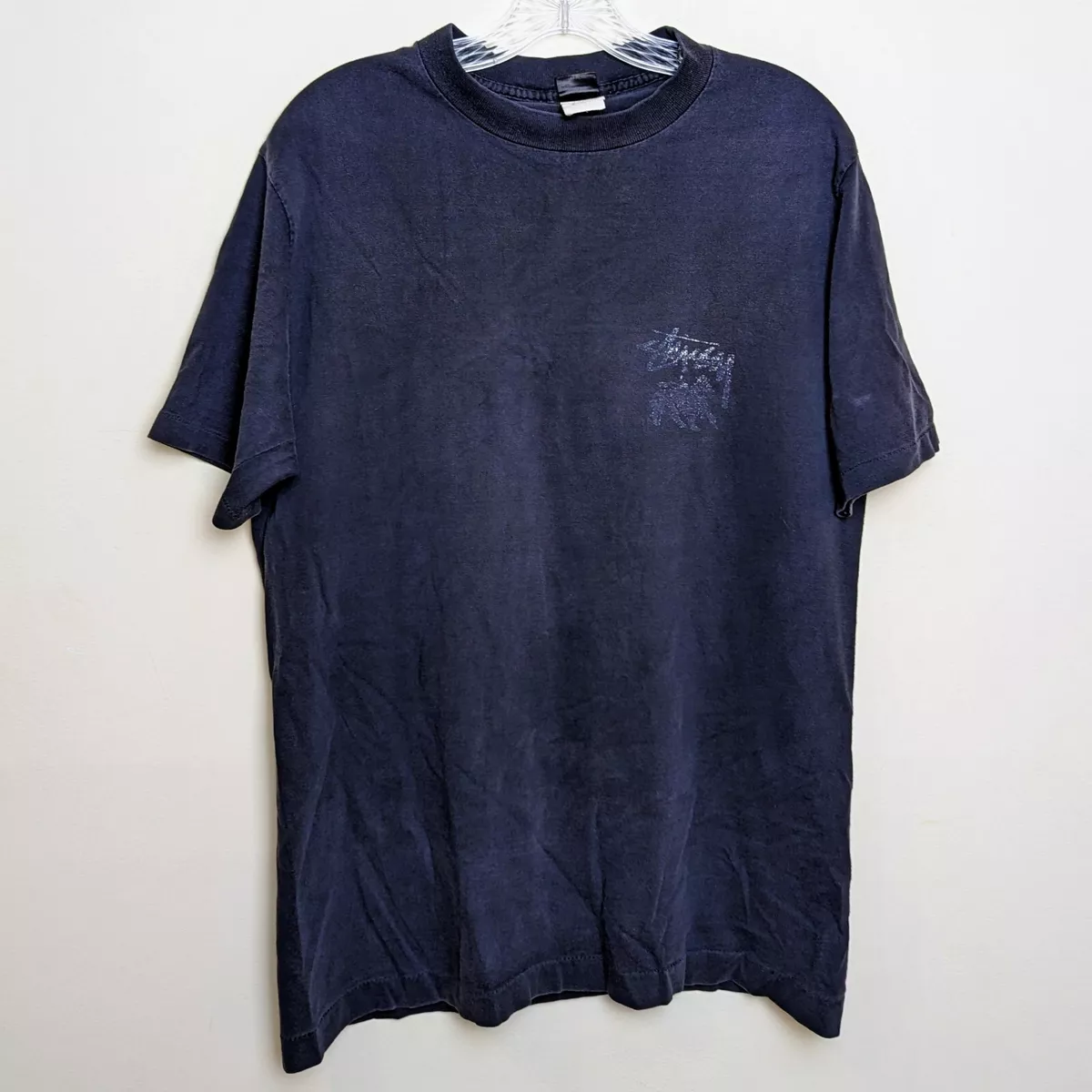 Vintage Stussy 80s One World One Love Faded Single Stitch T-shirt Medium