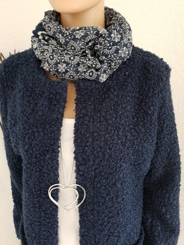 ITALY CARDIGAN/ Mantel Gr.36-40 dunkelblau TOP TREND - Bild 7 von 8