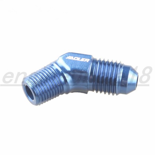ADLERSPEED 3AN 4AN 6AN To 1/8" NPT Adapter 45 Degree Fitting Aluminum Black USA - Foto 17 di 25