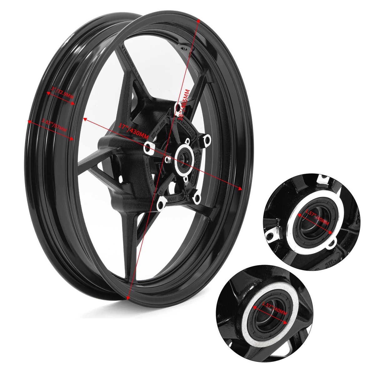 Z400 Ninja 400 EX400 2019-2024 Tubeless 17