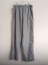 Cheetah Jogging Pants Womens L 80/90s Pink Gray Vintage Mervyns Pockets Workout