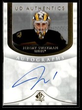 2023-24 UD Sp Authentic UD Autographs Jeremy Swayman #UDA-SW