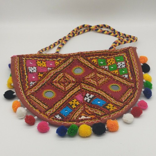 Indian Handmade Ethnic Designer Bohemian Multi Purpose Gypsy Banjara Shopper Bag - Picture 2 of 6