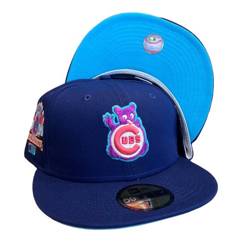 New Era Chicago Cubs 59FIFTY Hat Cap Blue 1990 All Star Game Side Patch 7 1/4 - Picture 8 of 9