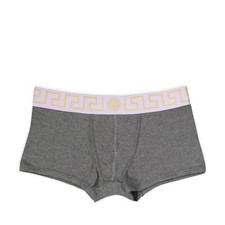 Nuevo con etiquetas Versace Para Hombres Greca Border Baúl Calzoncillo Gris Púrpura Talla 5 Mediano
