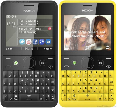 Original smart phone Nokia Asha 210 Black Unlocked Mobile Phone Dual sim