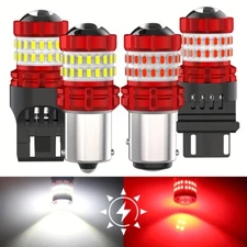 3157 7443 1156 1157 Brake Tail Stop Revers Light Flash Strobe Blinking LED Bulbs