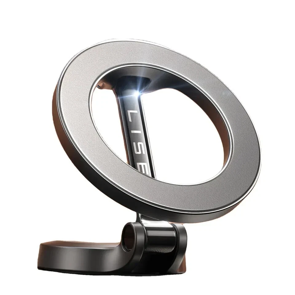 360 Degree Rotation Magnetic Phone Mount Car Dashboard Dual Magnets Phone Holder - Image 3 of 4