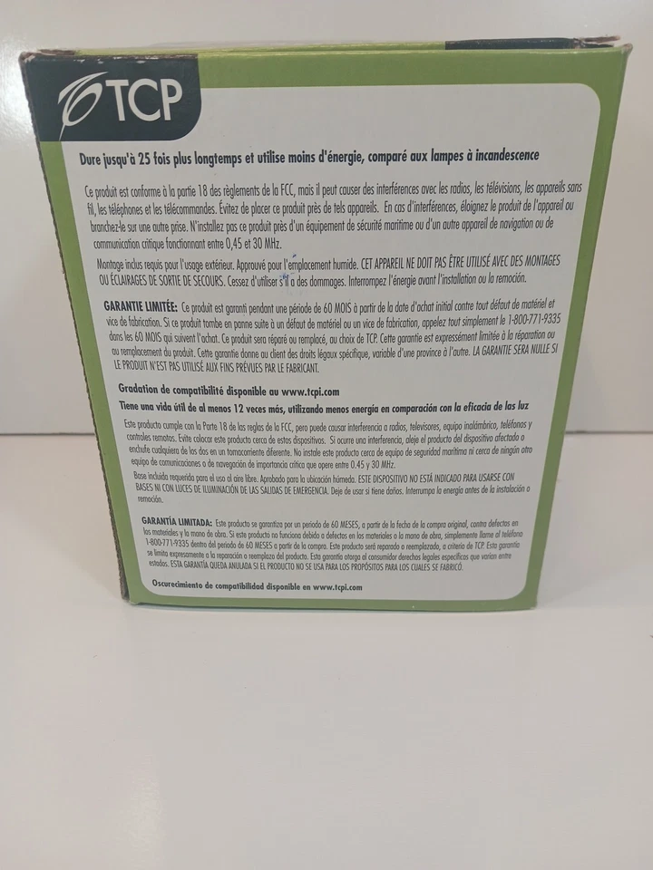 14W PAR38 LED Light Bulb Dimmable Lightning Fixture - TCP-LED14P38D41KFLB - Image 2 of 4