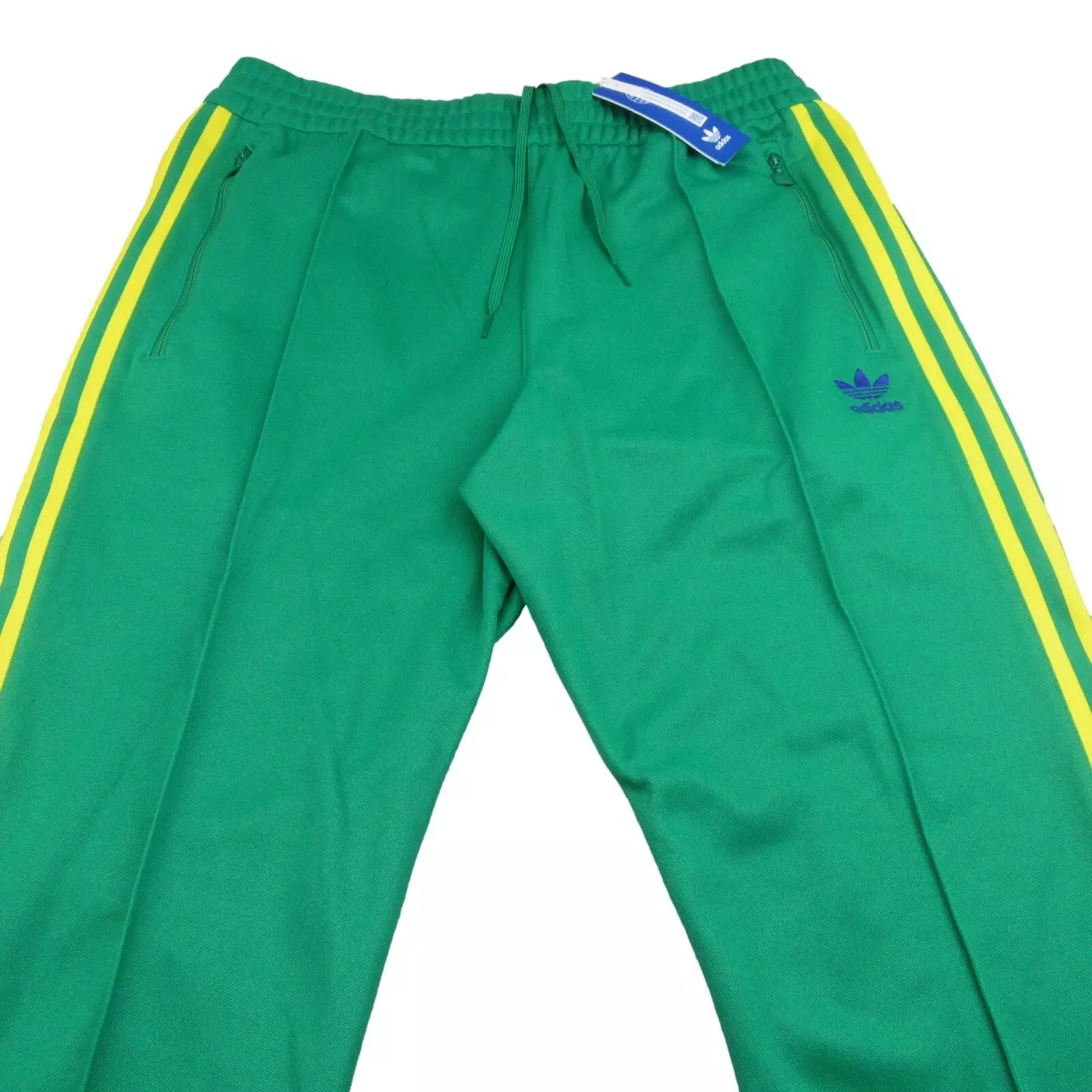 Adidas Beckenbauer Track Pants Team Green Men's Size Medium Tapered NEW HK7404