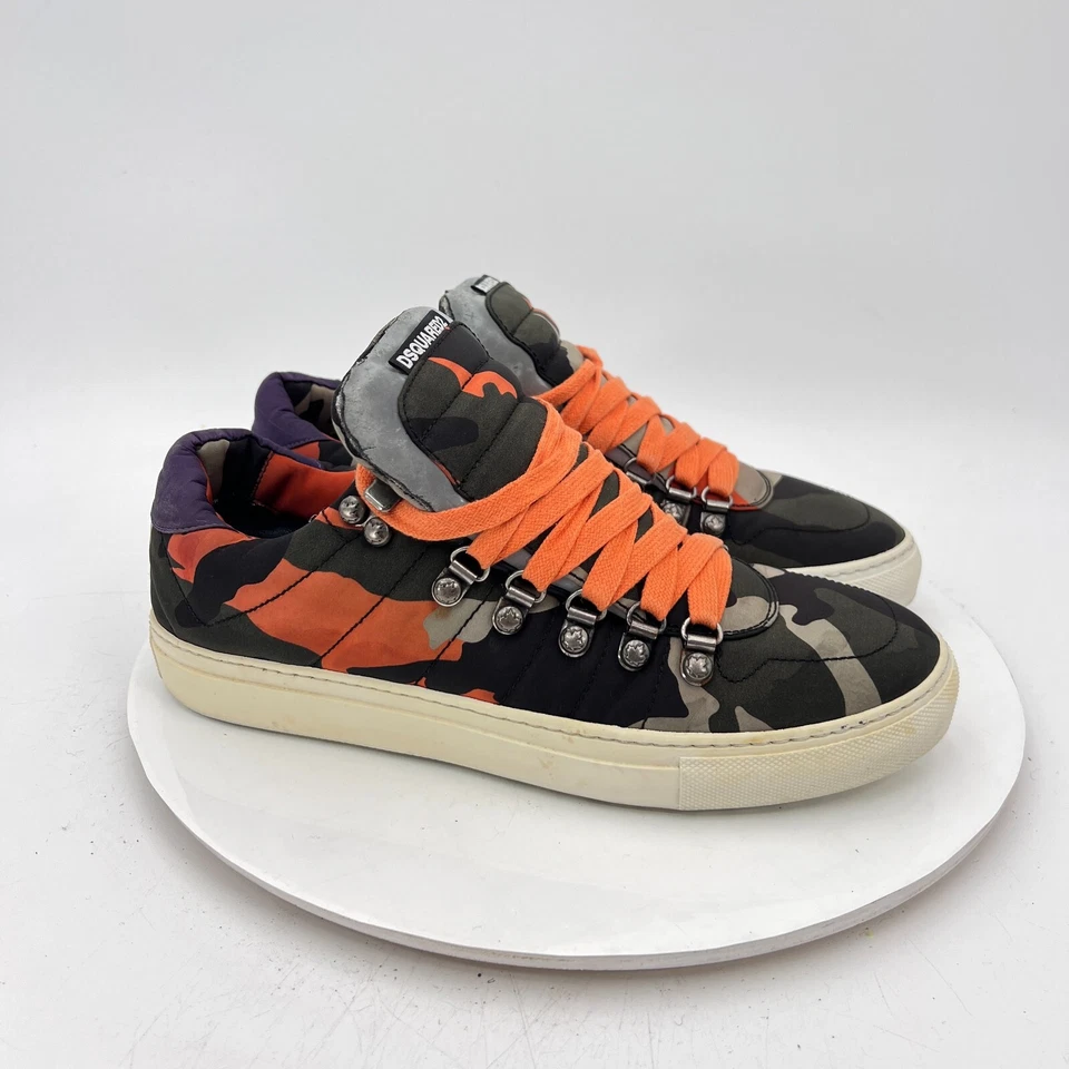 Женские камуфляжные оранжевые черные туфли для скейтбординга Dsquared2 размер ЕС 39 США 9 - Изображение 4 из 4