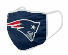 NFL NEW ENGLAND PATRIOTS Face Cover Mask Reuseable with Filter Pocket by FOCO