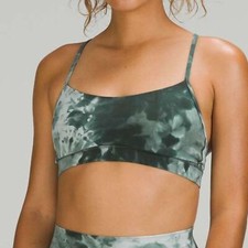 Lululemon Flow Y Nulu Bra Light Support, A  C Cups - 2 Diamond Dye Smoked Spruce