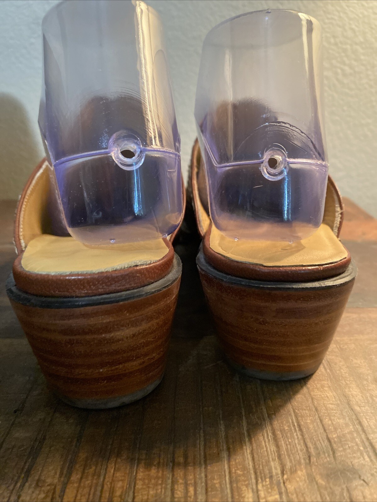 BACK AT THE RANCH PYTHON SNAKE WOMENS MULE HAND M… - image 9