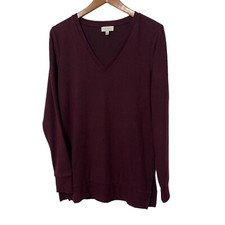 Lucky Brand Womens Sweater Size L V Neck Business Casual Office Work Gift