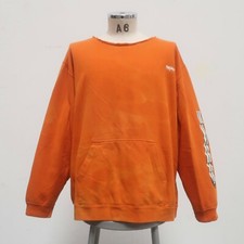 Vintage Mossimo Logo Crew Neck Sweatshirt Size XL Distressed Orange