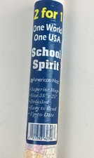 School Spirit 38" x 25" American Map Wall Maps - 2 for 1 - USA and World Map