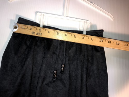 Justice black girls skort skirt Sz 7 Adjustable Waist Lace Pattern - Picture 2 of 7