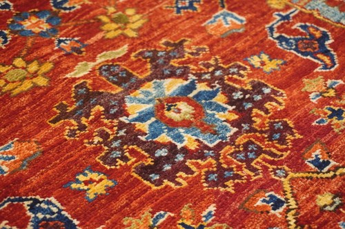 4 x 6 ft Red Bidjar Afghan Hand Knotted Wool Traditional Oriental Area Rug - Picture 8 of 16
