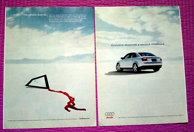 2002 Audi A4 2 Page Print Ad