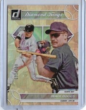 RAREST 2023 PANINI DONRUSS DIAMOND KINGS WADE BOGGS CARD #28 ~ 001/500 UNIQUE