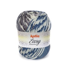 NEW COLOURS! Katia Easy Jacquard Knitting Yarn 250g ball with free patterns