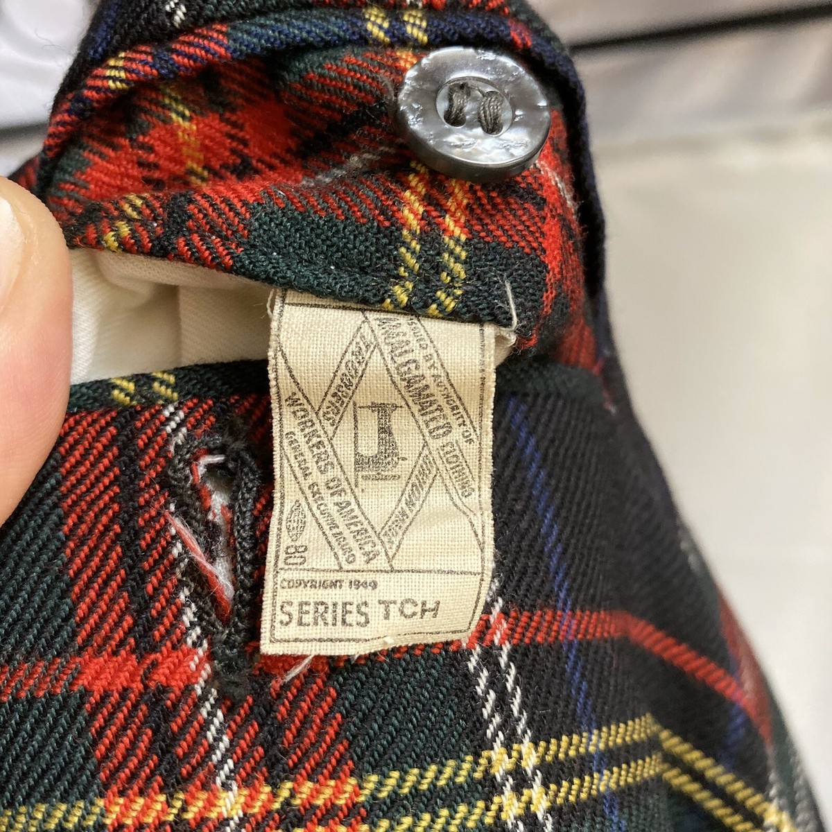 LL Bean Vintage 1950s Wool Pants Mens 40W 29L Tartan Plaid LL Bean Vintage 1950s Wool Pants Mens 40W 29L Tartan Plaid