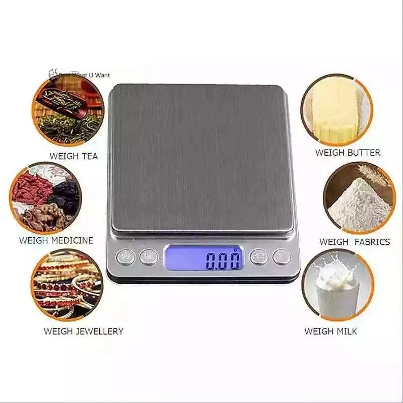 Escala Digital 3000g x 0.1g Joyería Oro Plata Moneda Gramo Bolsillo Tamaño Hierba Grano Foto 3 de 4