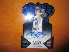 ZACK BURDI White Sox 2015 Panini USA Crown Royale BLUE AUTO #6/25 Autograph