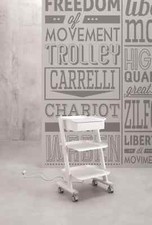 Carrello con ruote Trolly armadietto strumenti medico dentista veterinario 