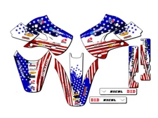 2002-2009 KLX 110 MERICA Usa Senge Graphics Kit Compatible with Kawasaki