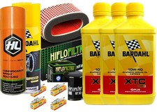 Tagliando Honda VT 750 Shadow Bardahl XTC 10W40 filtro olio aria candele spray 